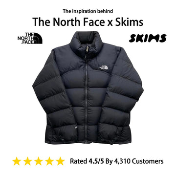The North Face Matte Black Puffer Jacket