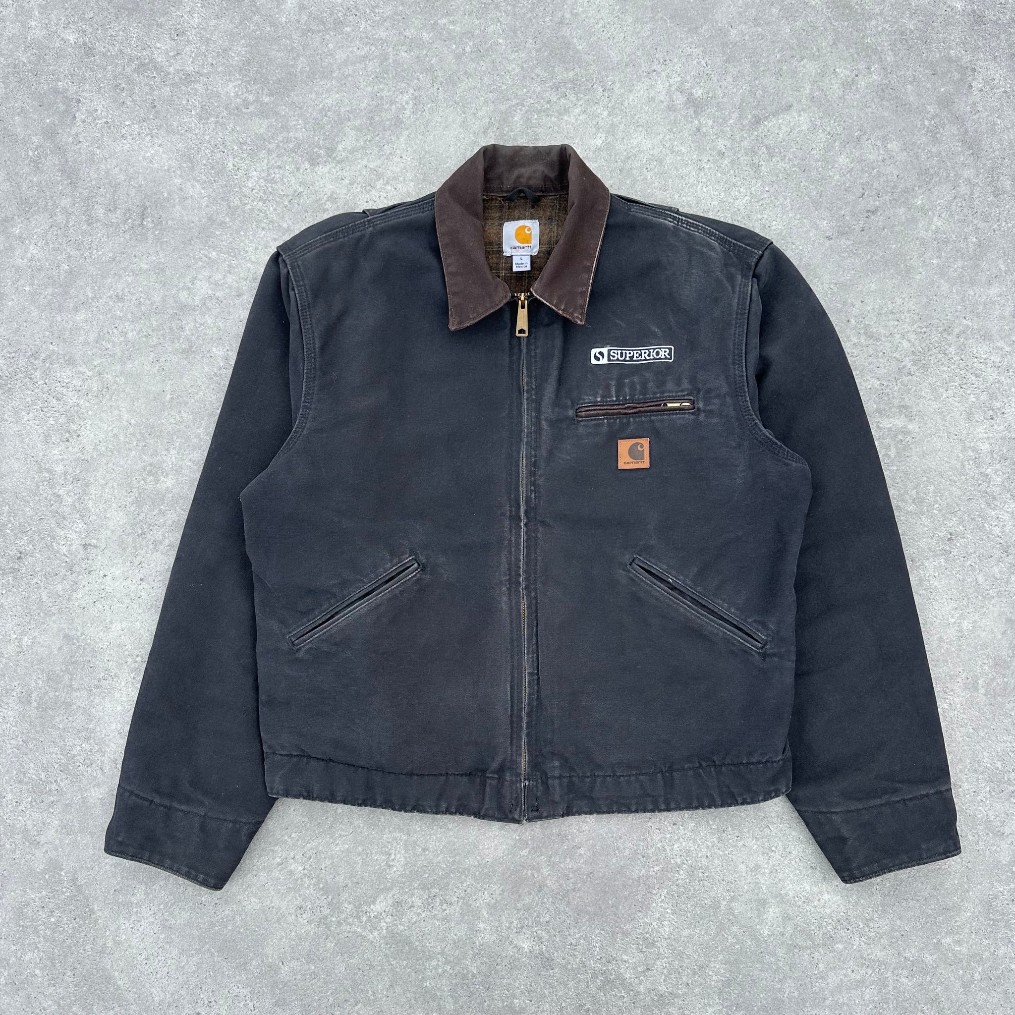 Vintage Carhartt Black & Brown Detroit Jacket
