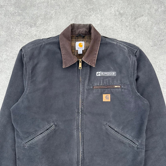 Vintage Carhartt Black & Brown Detroit Jacket
