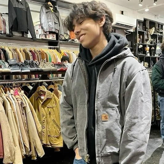 Vintage Carhartt Grey Hooded Jacket